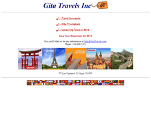 Tablet Screenshot of gitatravels.com